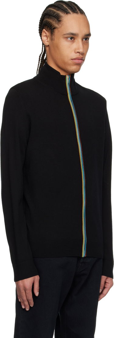 Villapaita Paul Smith Paul Smith Signature Striped Zip Cardigan Musta | M1R-248Z-P02094-79, 1