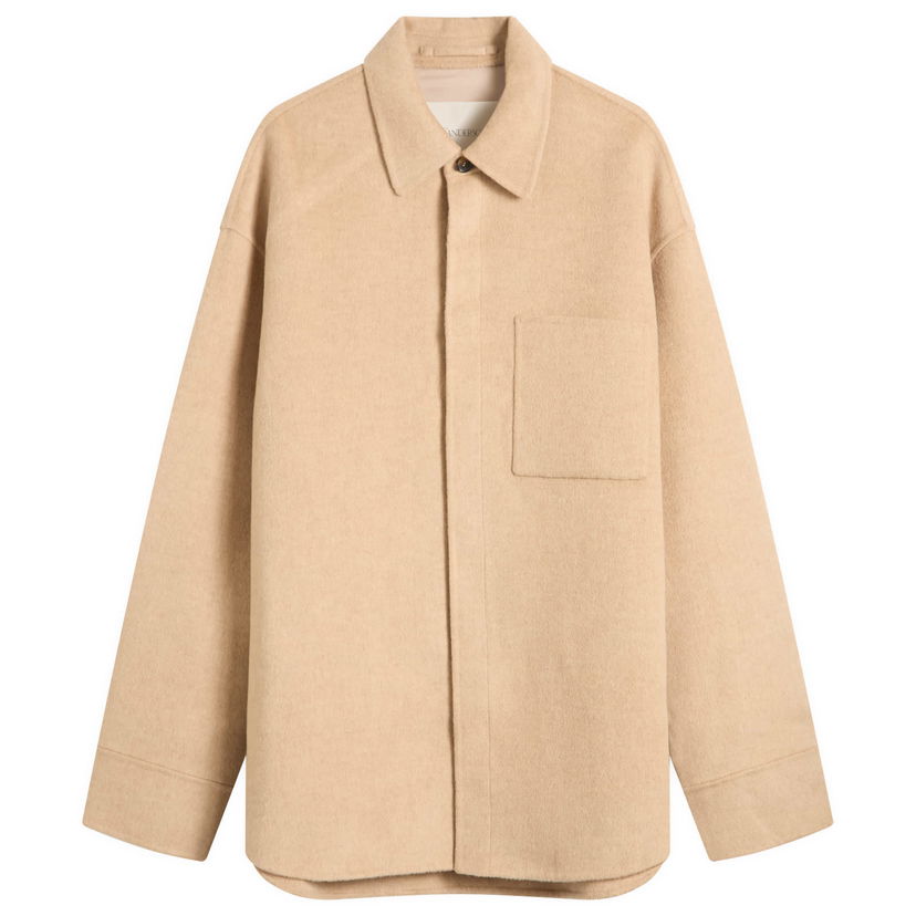 Takki JW Anderson JW Anderson Oversized Shirt Jacket, Size Small Beige | JK0396-PG1559-118