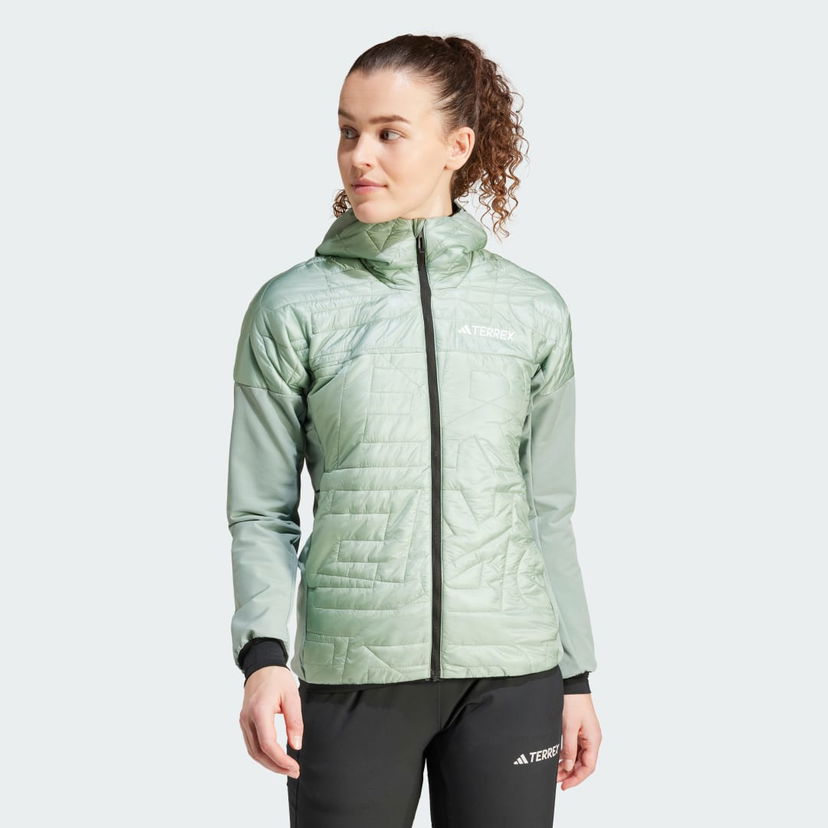 Puffer takki adidas Performance Terrex Xperior Varilite Hybrid PrimaLoft Vihreä | IP1469