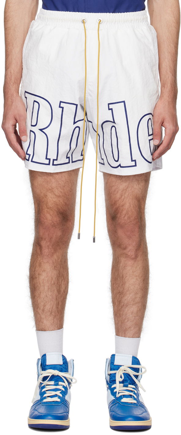 Shortsit Rhude Drawstring Shorts Valkoinen | RHPS24SH05005302