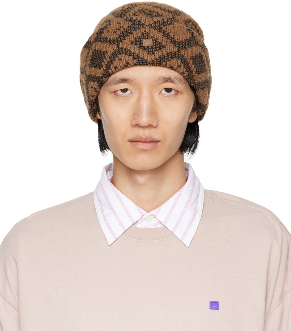 Pipo Acne Studios Tiles Beanie Ruskea | C40287-, 0