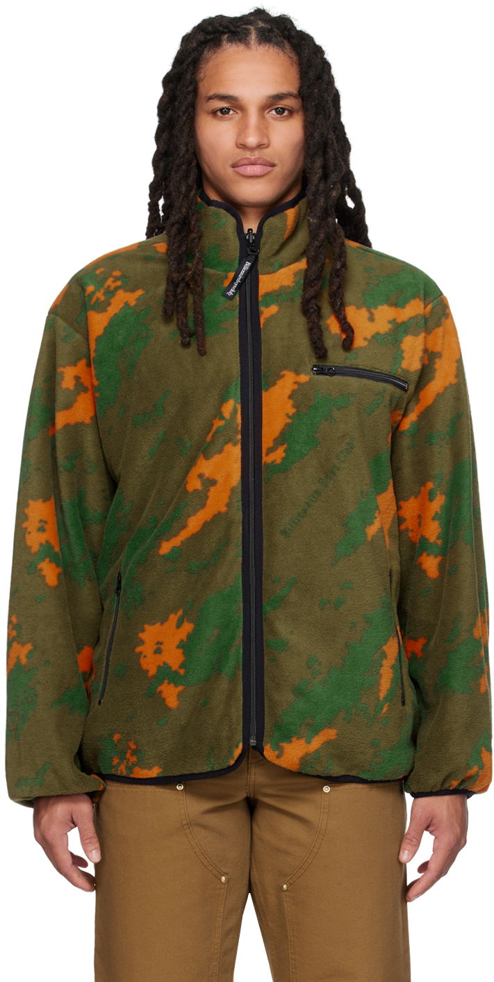 Takki BILLIONAIRE BOYS CLUB Billionaire Boys Club Camouflage Reversible Fleece Jacket Vihreä | B23115