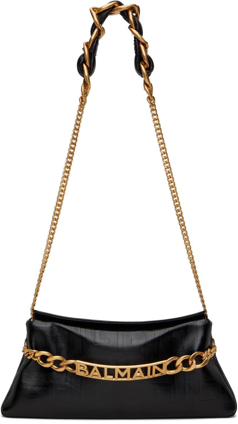Käsilaukku Balmain Balmain 1945 Soft Clutch Musta | EN1LQ955LETF