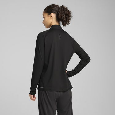 Huppari Puma Run Velocity Cloudspun Quarter-Zip Top Musta | 526650_01, 3