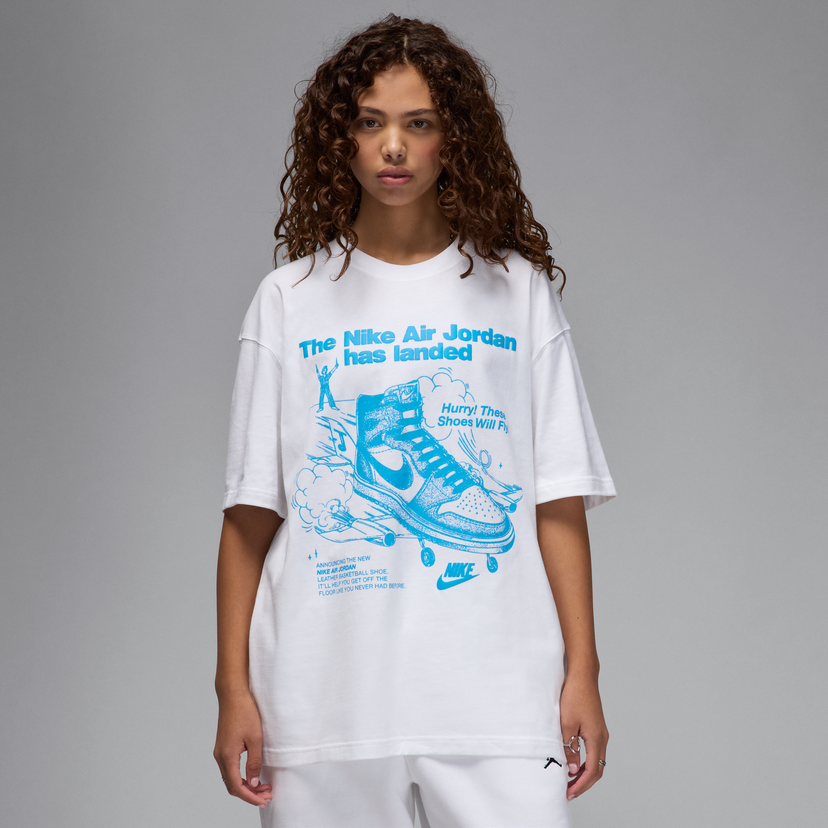 T-paita Jordan Jordan Graphic Print T-Shirt (Plus Size) Valkoinen | HJ0136-100