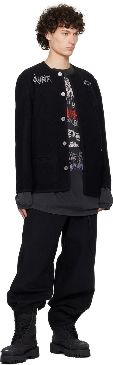 Takki 032C Ghost Writer Wool Jacket Musta | S25-MRW-1701-000, 3