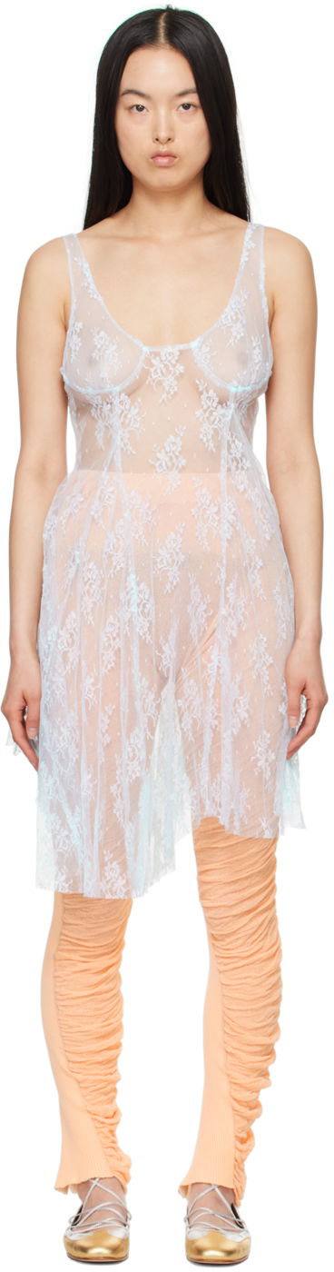 Mekko Collina Strada Collina Strada Pamela Lace Minidress Sininen | XX4028