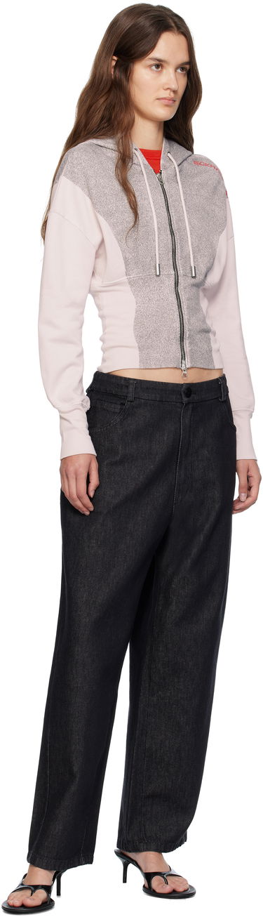 Huppari Eckhaus Latta Eckhaus Latta Snatched Zip-Up Hoodie Vaaleanpunainen | 4000-EL-PF25-P -, 3