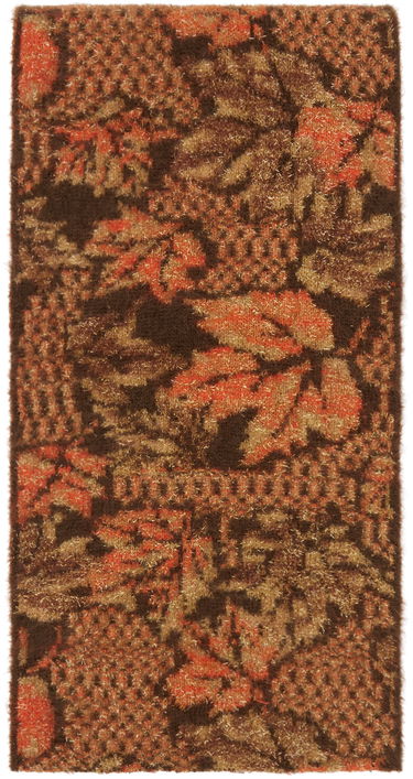 Huivi ERL Lurex Raw Edge Scarf with Abstract Pattern Ruskea | ERL05K013, 0