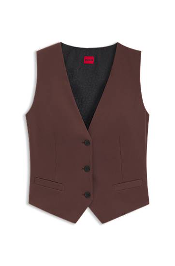 Liivi BOSS Stretch Waistcoat Ruskea | 50545278