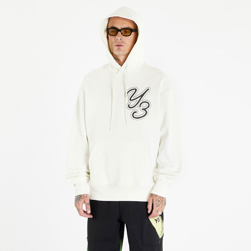 Huppari Y-3 Graphic Logo Hoodie UNISEX Off White Valkoinen | IT7524