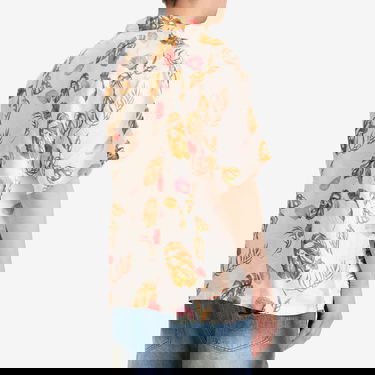 Paita BAPE A Bathing Ape Vacation Pattern Open Collar Shirt, Size Large Valkoinen | 001SRL301308M-WHT, 3