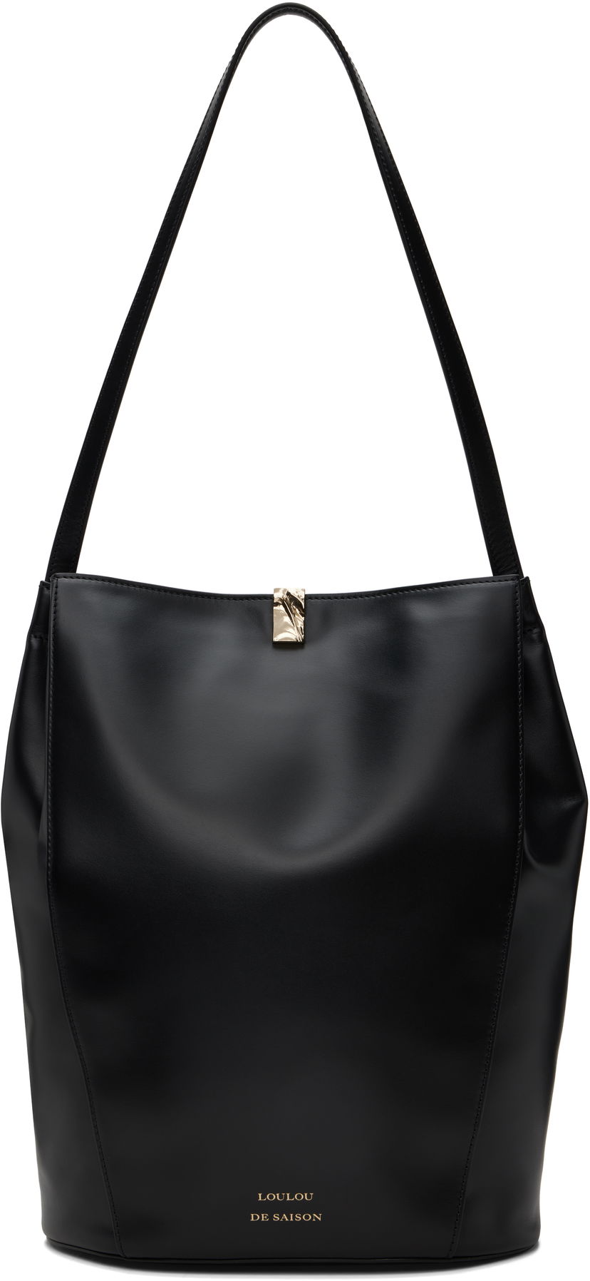 Käsilaukku Loulou de Saison Loulou de Saison Daya Leather Bucket Bag Musta | DAYA