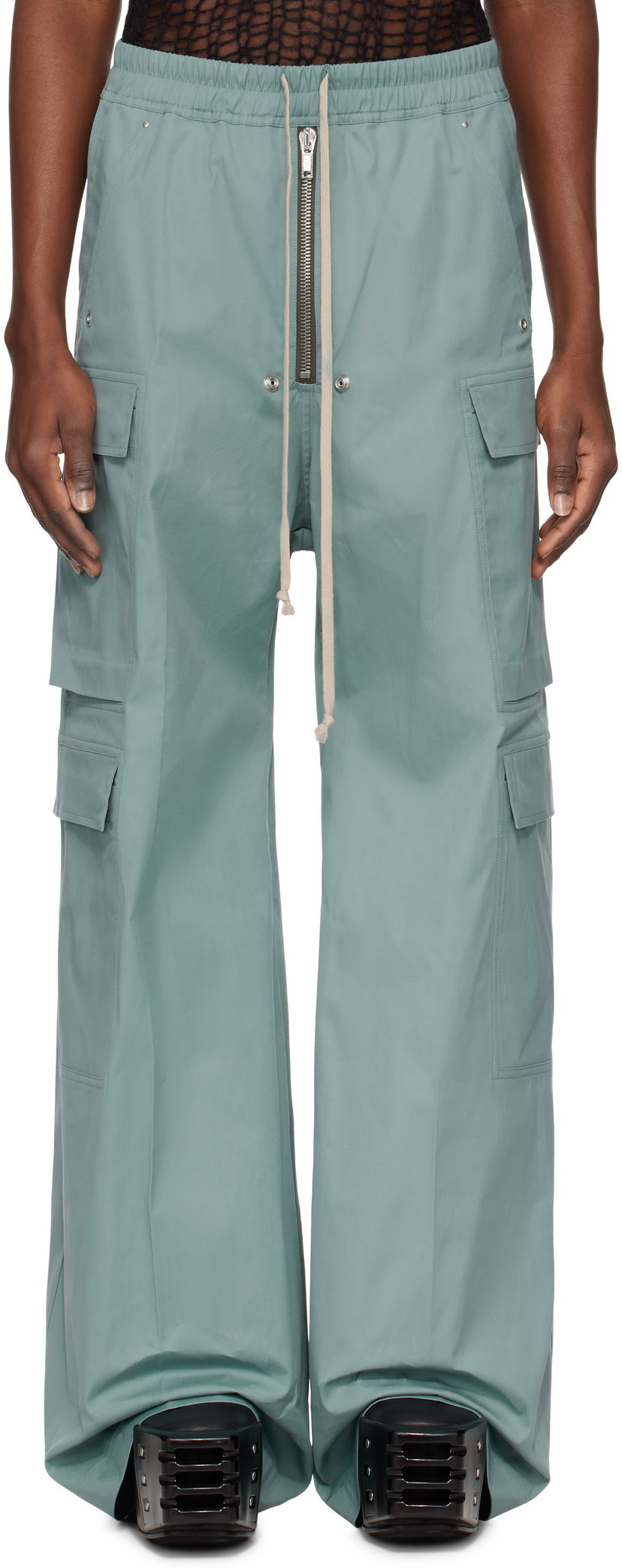 Cargo housut Rick Owens Rick Owens Hollywood Cargobela Cargo Pants Vihreä | RU01E5339 TE