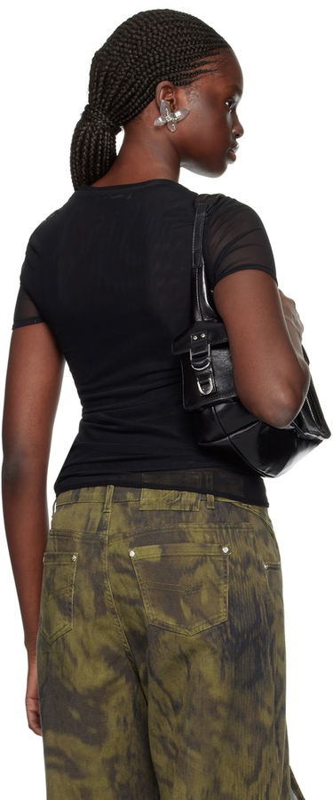 Cargo housut Blumarine Blumarine Crystal Cut T-Shirt Vihreä | P422T055A, 2