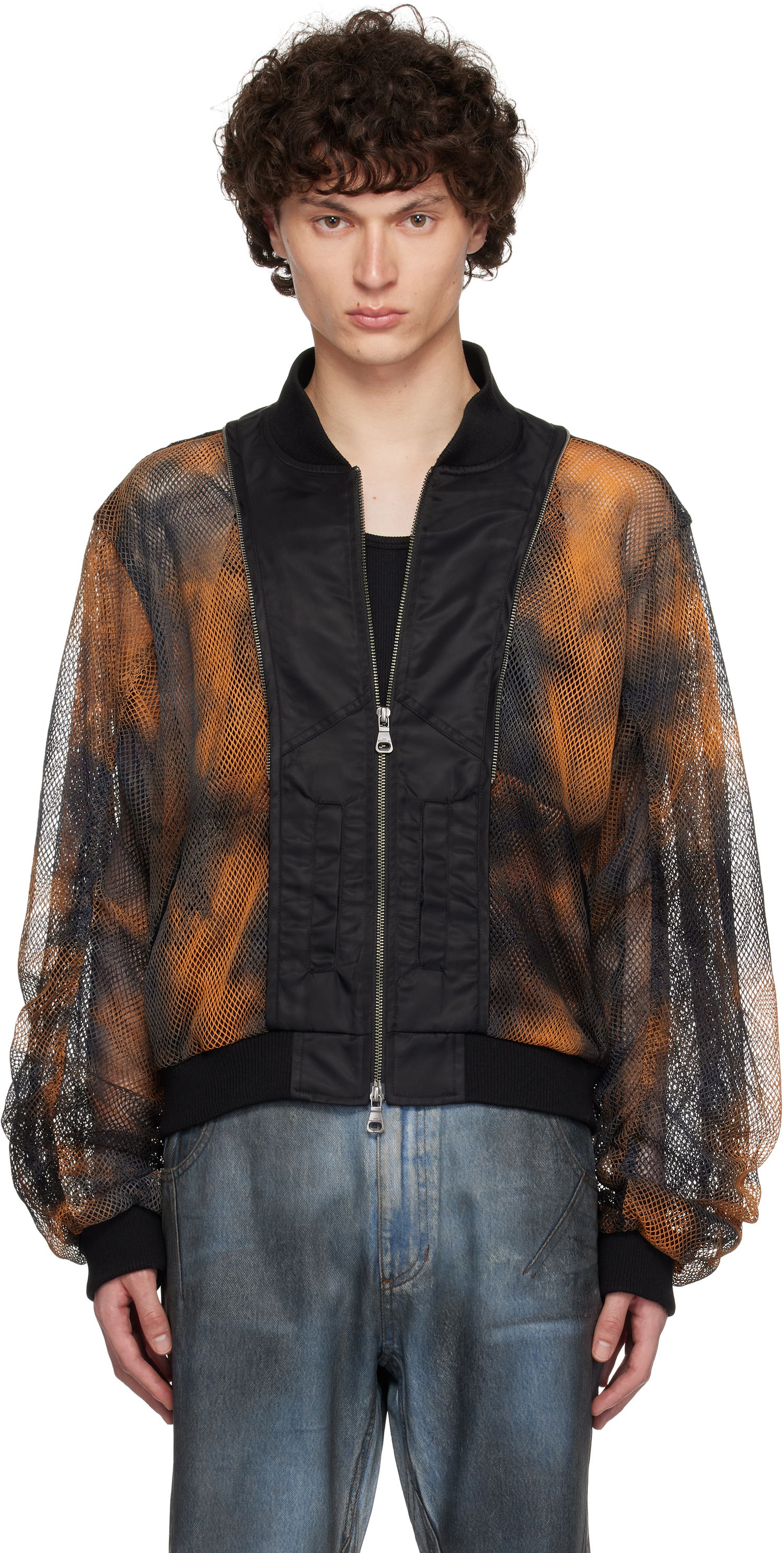 Bomber-takki Andersson Bell Andersson Bell Double Layer Mesh Bomber Jacket Oranssi | awa701u, 0
