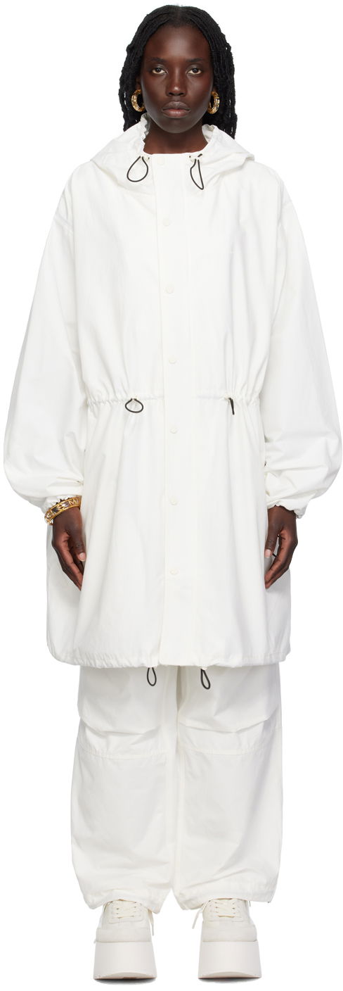 Parka Marc Jacobs Marc Jacobs 'The Balloon' Hooded Parka Valkoinen | 2P3RJC001W02