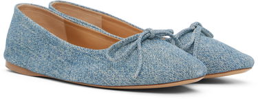 Vaatteet JW Anderson JW Anderson Calf Suede Print Ballerina Flats Sininen | BL0031-LA0238, 3