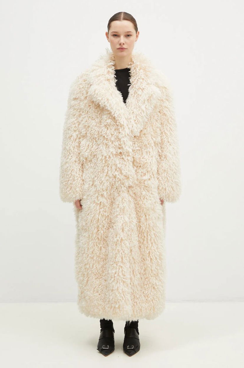 Takit Fiorucci Women's Long Faux Fur Coat Valkoinen | U01FMOCO243FF02WH02