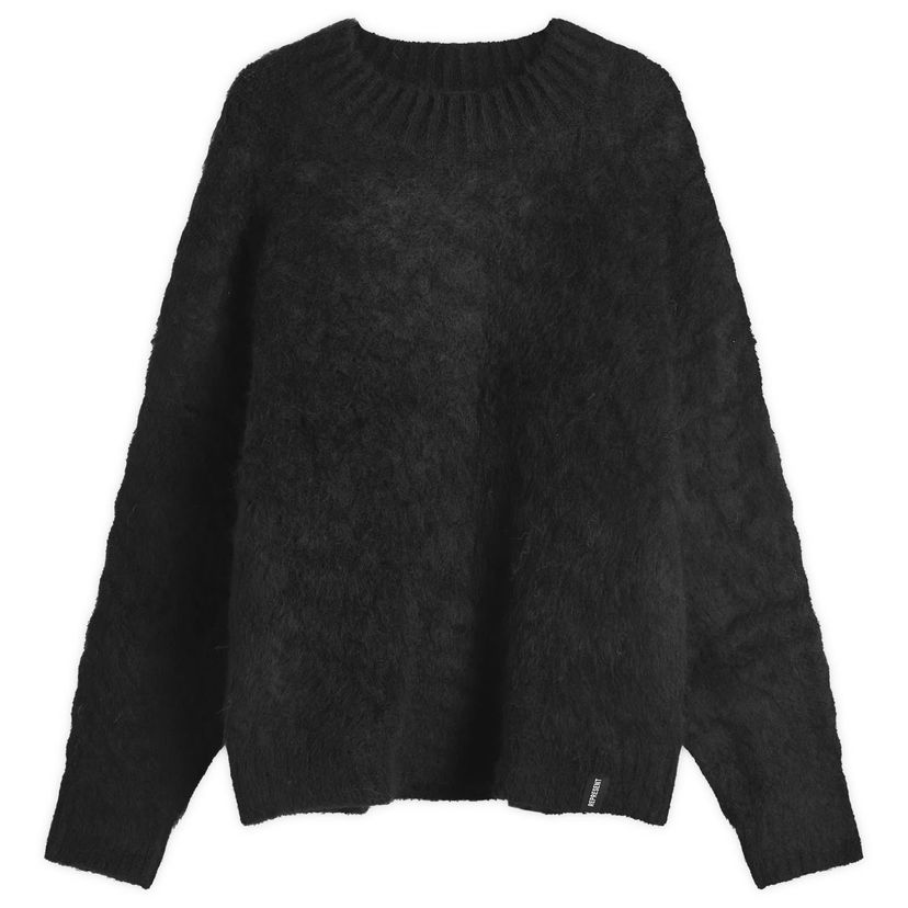 Villapaita Represent Clo Alpaca Cable Knit Sweater Musta | MLM3064-001