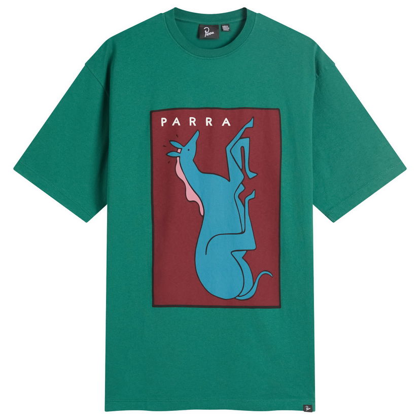 T-paita By Parra Parra Vertical Horse Graphic T-Shirt Vihreä | 53505-GRN