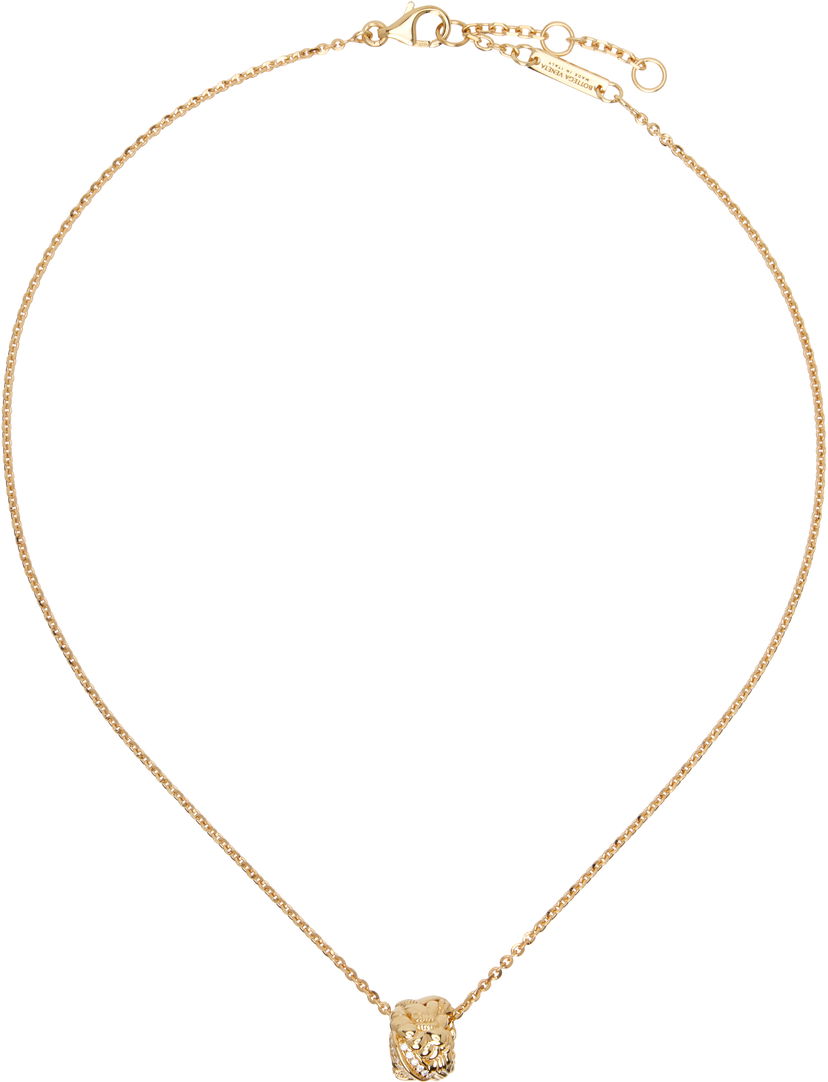 Kaulakoru Bottega Veneta Bottega Veneta Intreccio Gold-Tone Pendant Necklace Keltainen | 838173 VBOB6