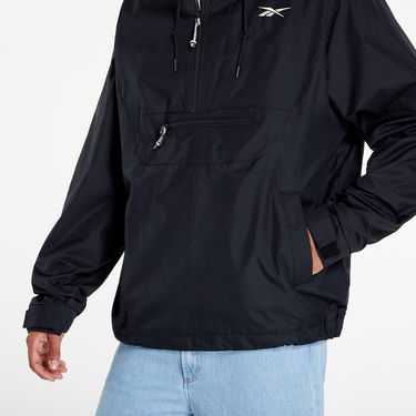 Takki Reebok Vector Fleece Anorak Musta | HG8932, 1