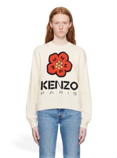 Villapaita KENZO Paris Boke Flower Valkoinen | FD62PU4303LD