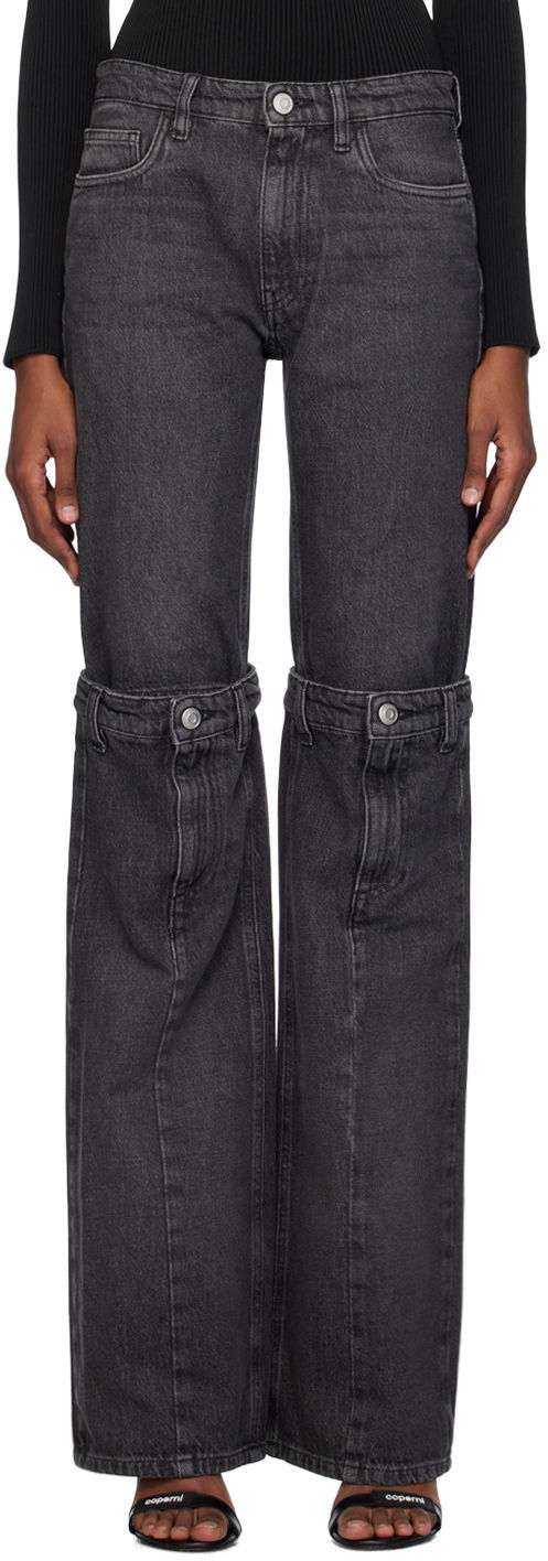 Jeans Coperni Coperni Open Knee Denim Jeans Musta | COPP55852