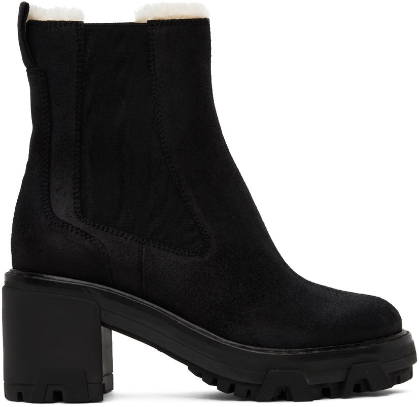 Kengänhoito rag & bone Rag & Bone Shiloh Shearling Boots Musta | WFF23FF028RJ28