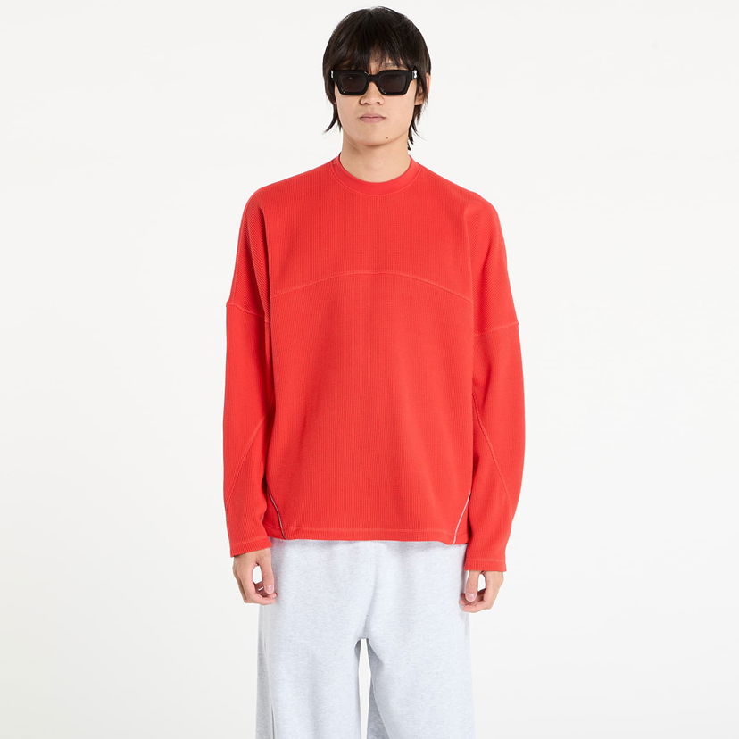 T-paita adidas Originals adidas La Cienega Sports Long Sleeve Top Punainen | JX6136