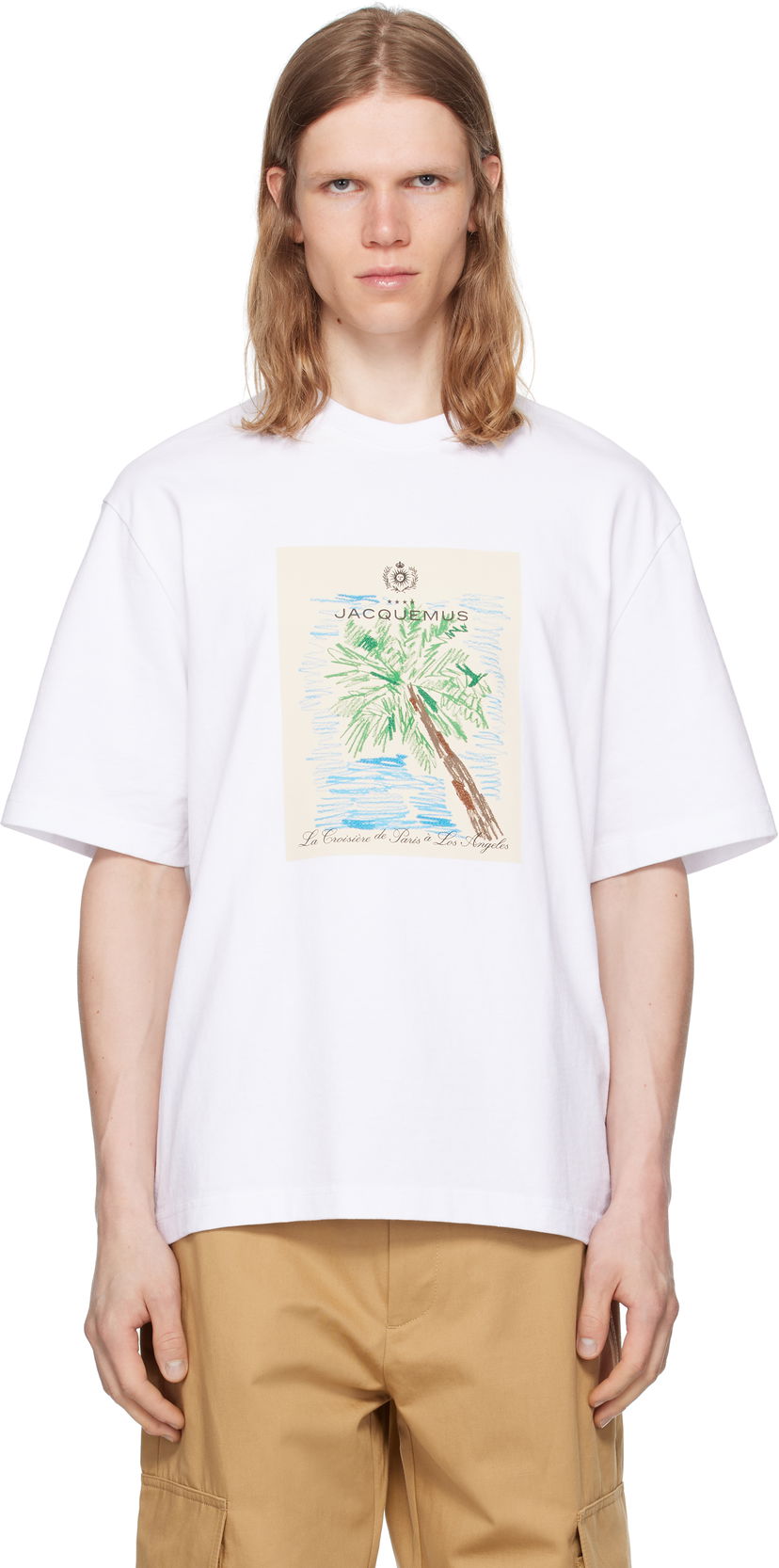 T-paita Jacquemus Jacquemus 'The Marino' T-Shirt Valkoinen | 25E255JS319-2102