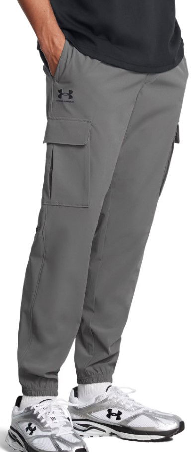 Cargo housut Under Armour UA Vibe Woven Cargo Pants Harmaa | 1386558-025