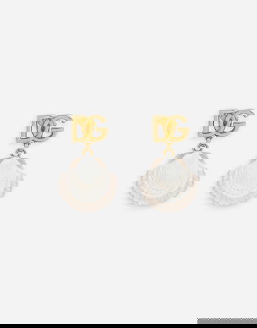Korvakorut Dolce & Gabbana Gold-tone Shell Dangle Earrings Metallinen | WEQ6A1W1111ZOO00, 3