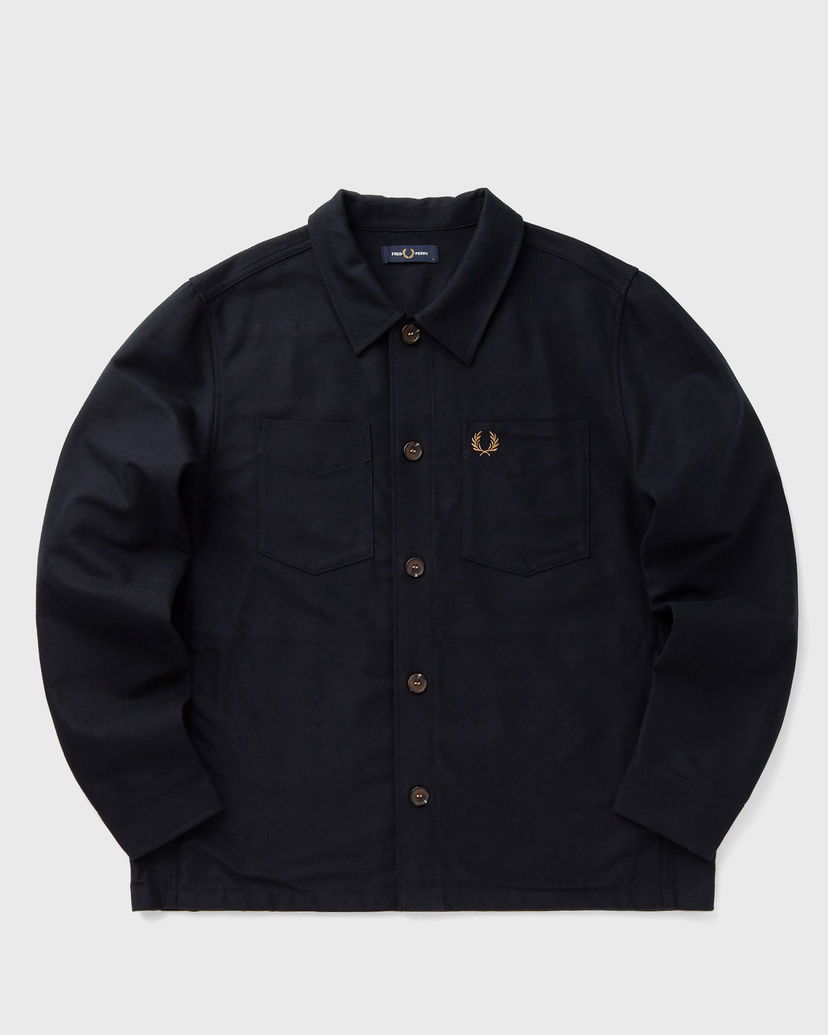 Paita Fred Perry Fred Perry Brushed Twill Overshirt Tummansininen | M1723-608