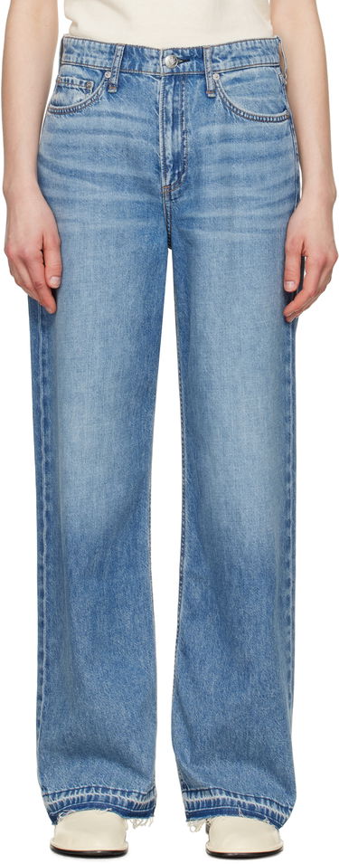 Jeans rag & bone Rag & Bone Featherweight Logan Wide-Leg Jeans Sininen | WDD24H2935FWOR, 0