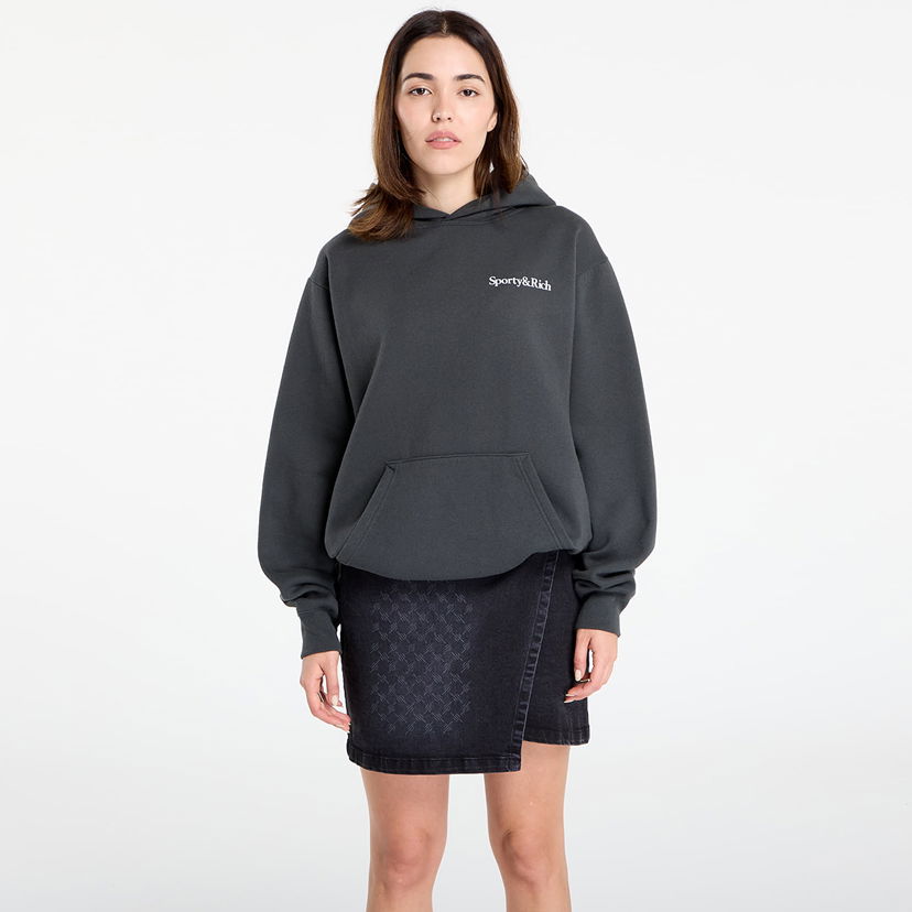 Huppari Sporty & Rich Sporty & Rich Health Is Wealth Soft Hoodie Harmaa | ST084625300BA02