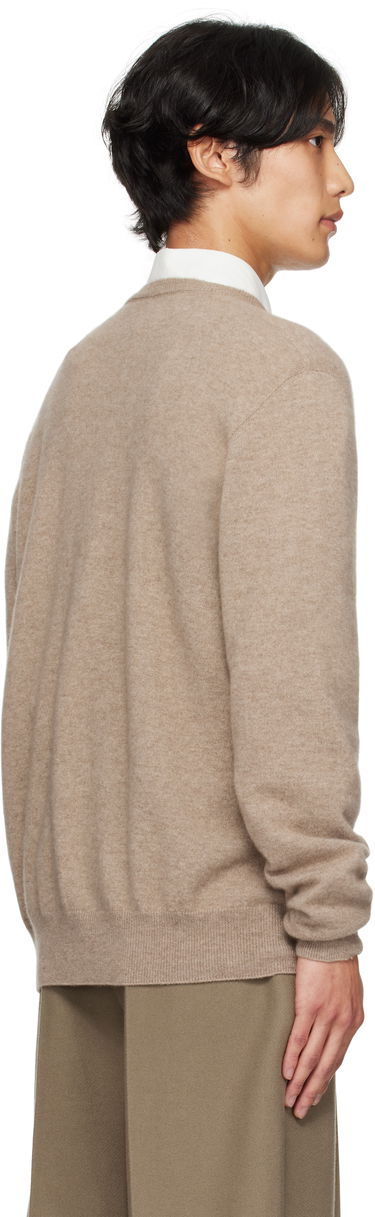 Villapaita The Row The Row Rod V-Neck Sweater Beige | 1014-Y556, 3