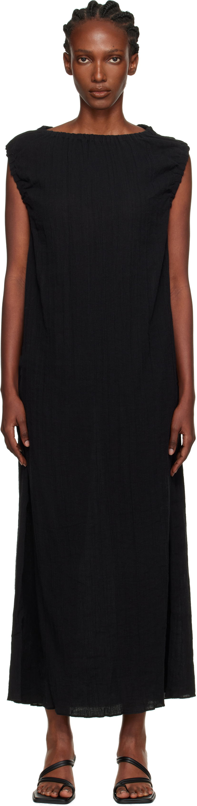 Mekko Baserange Baserange Mia Maxi Dress Musta | DRMI-CL-AU25