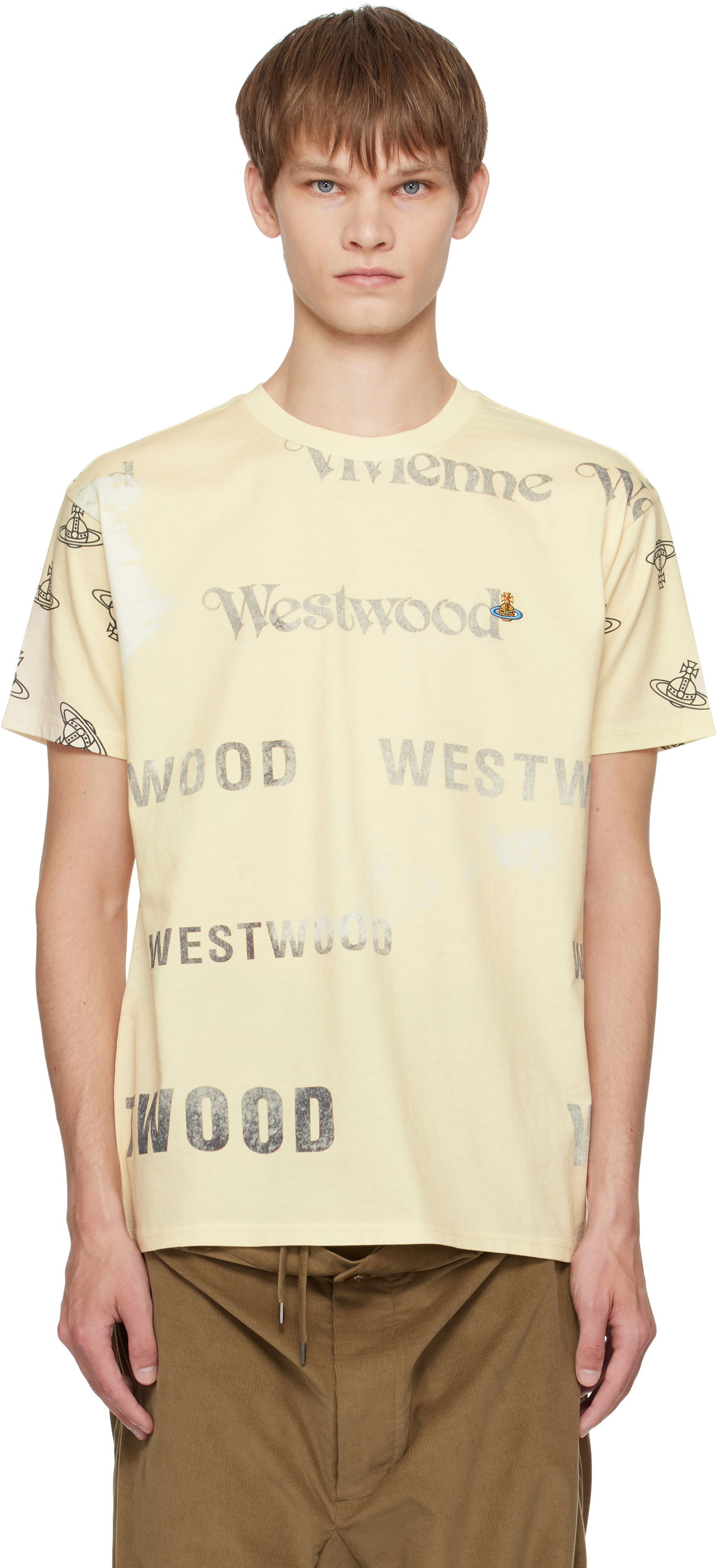 T-paita Vivienne Westwood Vivienne Westwood Labels Classic T-Shirt Keltainen | 3G010013-J006E-, 0