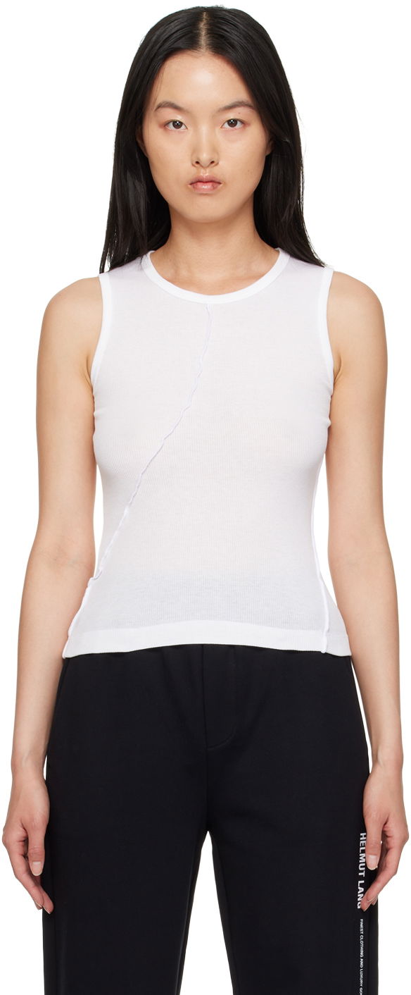 Tankkitoppi Helmut Lang Helmut Lang Twisted Tank Top Valkoinen | N05HW509
