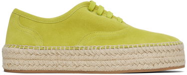 Korvakorut JW Anderson JW Anderson Suede Lace-Front Platform Espadrilles Vihreä | SE0032-LA0240, 0
