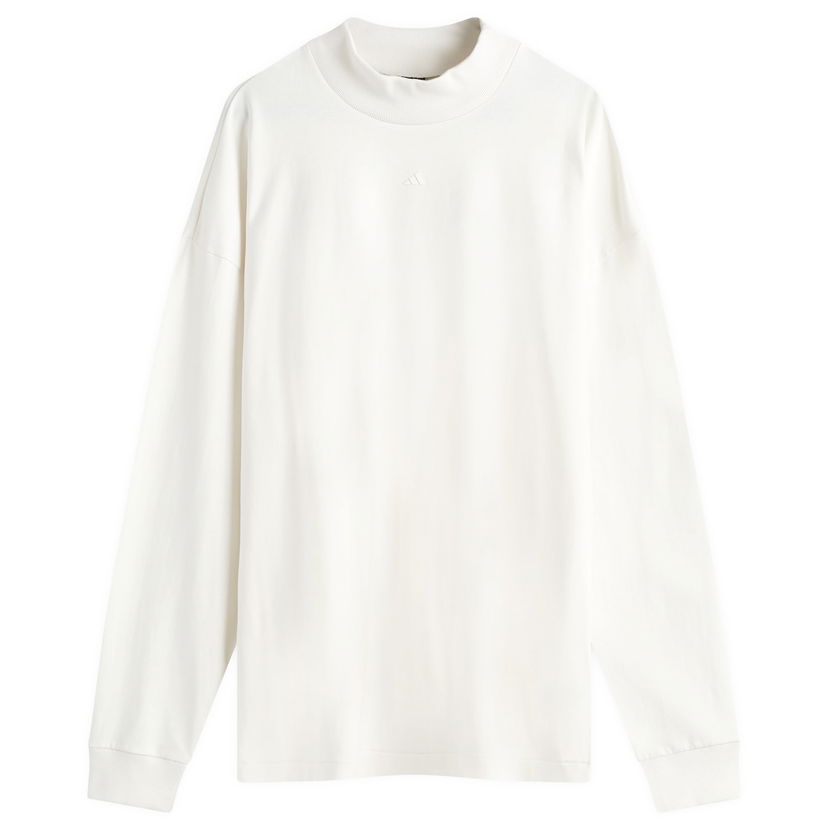 T-paita adidas Originals Long-Sleeve T-Shirt in White Valkoinen | JE3766
