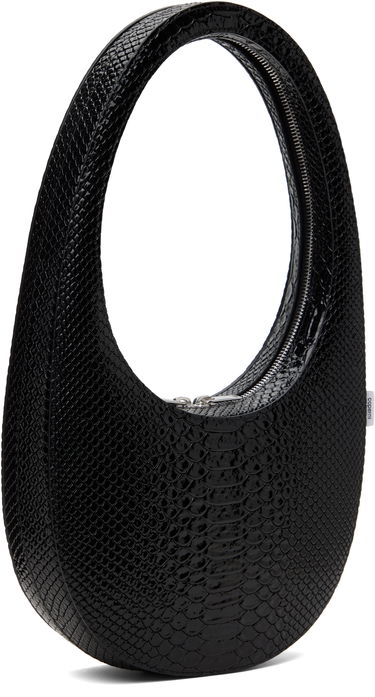 Käsilaukku Coperni Coperni Python Embossed Swipe Bag Musta | COPBA01F6047, 2