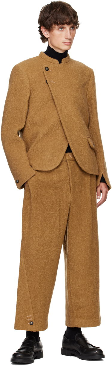 Housut ADER ERROR Brown Wool Wide Leg Trousers Ruskea | BN01FWSA0207CM, 3