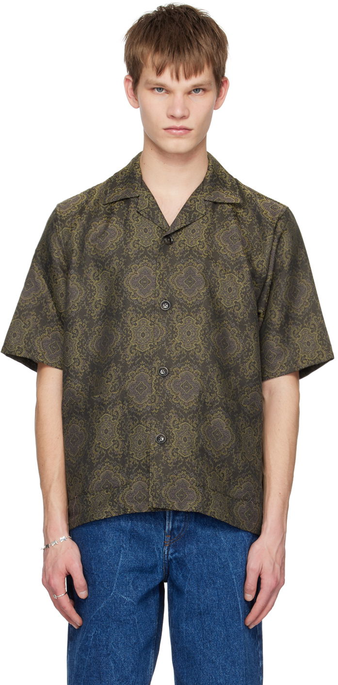 Paita Needles NEEDLES Cabana Short Sleeve Shirt Vihreä | MR096