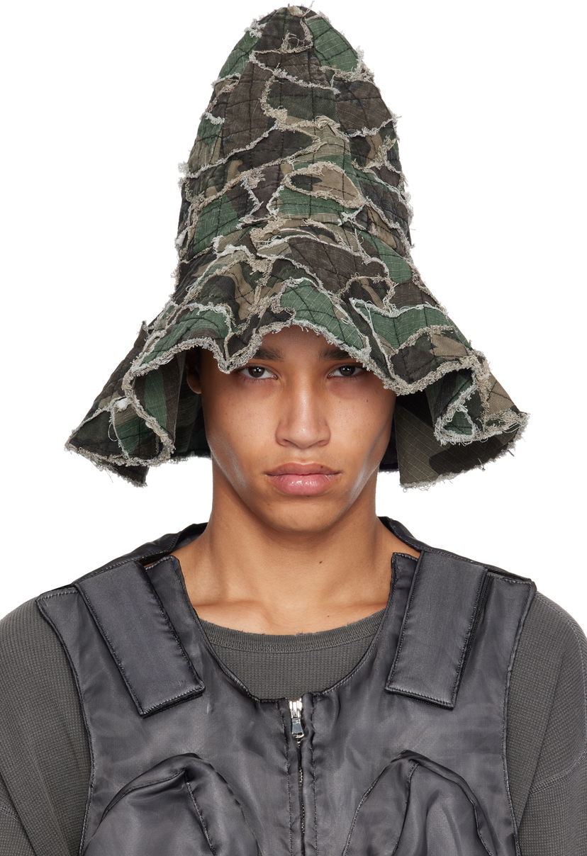 Hattu Who Decides War Who Decides War Highest Point Denim Bucket Hat Vihreä | 1341540030SS25