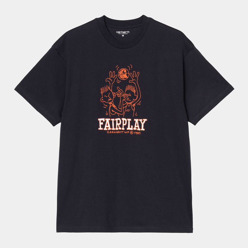 T-paita Carhartt WIP Fairplay Graphic T-Shirt Tummansininen | I035433_9