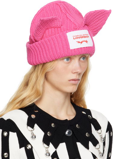 Pipo Charles Jeffrey Loverboy Charles Jeffrey LOVERBOY Chunky Ears Beanie Vaaleanpunainen | 54130305, 3