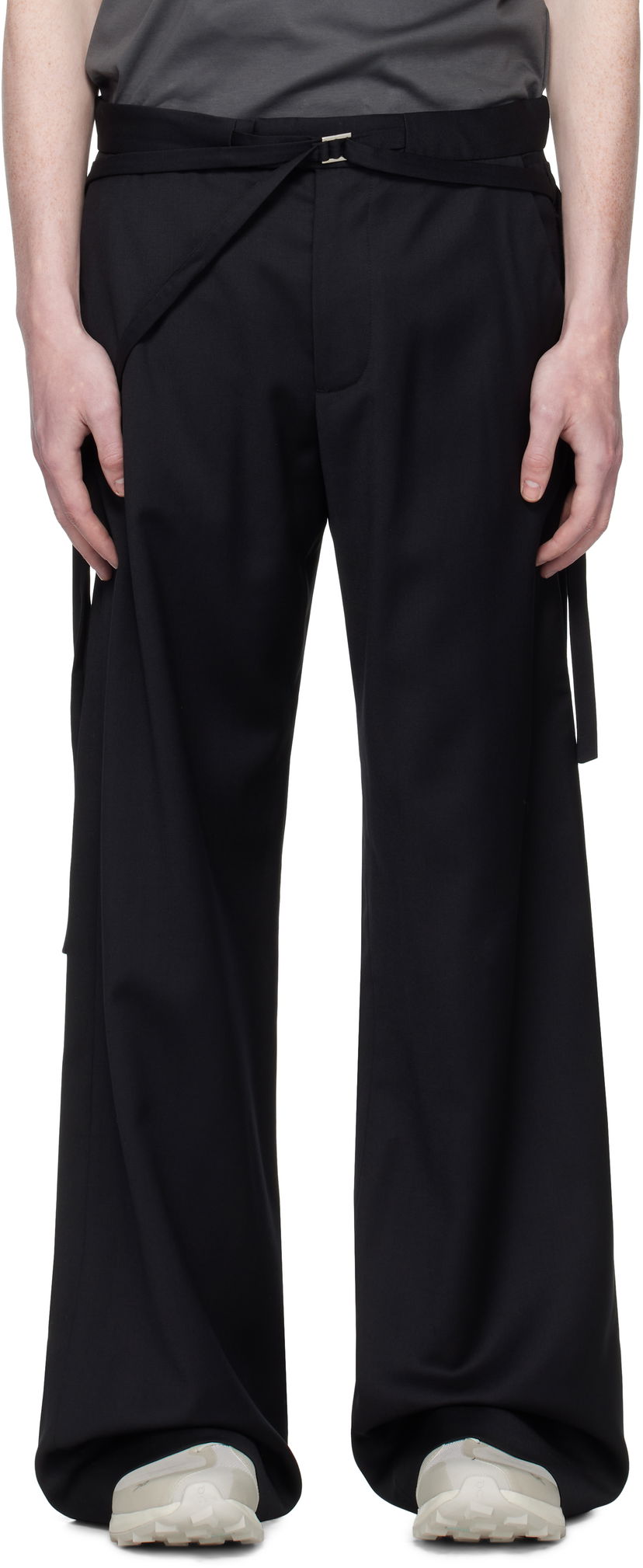 Housut HELIOT EMIL Spectra Tailored Trousers Musta | PREAW25_M_10_201_BLK01